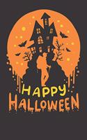 Notebook 6x9 Dot Grid: Hiking Happy Halloween Gift