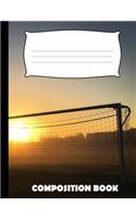 Composition Book: Soccer Composition Notebook Wide Ruled