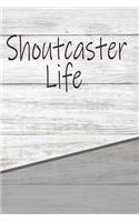 Shoutcaster Life: Personalized Rustic Isometric Dot Notebook 120 Pages 6x9