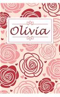 Olivia: Personalised Notebook / 120 Pages / Dot Grid / Perfect for journaling and writing notes.