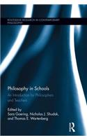 Philosophy in Schools