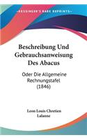 Beschreibung Und Gebrauchsanweisung Des Abacus