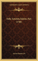 Delle Antichita Italiche, Part (1788)