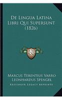 De Lingua Latina Libri Qui Supersunt (1826)