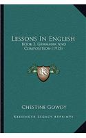 Lessons In English