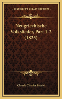Neugriechische Volkslieder, Part 1-2 (1825)