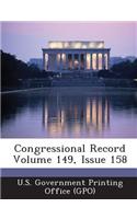Congressional Record Volume 149, Issue 158: (English)