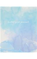 Bullet Grid Journal: Watercolor, 150 Dot Grid Pages, 8x10, Professionally Designed