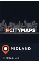 City Maps Midland Texas, USA