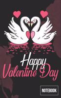 Happy Valentine Day gift notebook For duck lovers