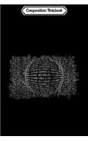Composition Notebook: Binary Sphere Computer Programmer Coder Geek Nerd Gift Journal/Notebook Blank Lined Ruled 6x9 100 Pages