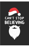 Weihnachten nicht aufhören zu Glauben: Tagebuch, Notizbuch, Buch 100 linierte Seiten im Softcover für alles, was man sich notieren und nicht vergessen möchte