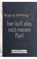 Notizbuch und Bautagebuch für die Bauherrin