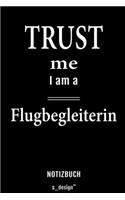 Notizbuch für Flugbegleiter / Flugbegleiterin: Originelle Geschenk-Idee [120 Seiten liniertes blanko Papier]