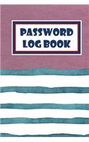 Password Log Book: Logbook To Protect Usernames, Internet Websites and Passwords Kraft And Water Color Cover(2 Vol.)