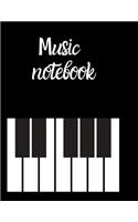 Blank Sheet Music Notebook, Notebook for Musicians, Music Composition Notebook: Ready to save your songs for the composer, students