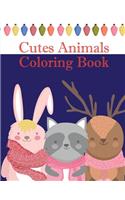 Cutes Animals Coloring Book: The Coloring Pages, design for kids, Children, Boys, Girls and Adults