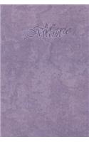 Marie: Journal de 121 Pages Lignées Avec Couverture Mauve Avec Le Prénom de Femme (Fille): Marie