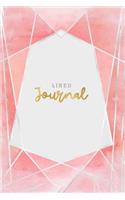 Lined Journal: Pretty Notebook Geometric Journal College Ruled Blank Lined (6 X 9) Small Composition Book for School Planner Diary Writing Notes