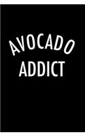 Avocado Addict: Blank Lined Journal Notebook, 120 Pages, Matte, Softcover, 6x9 Diary