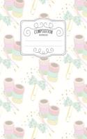 Composition Notebook: Kawaii College Ruled Narrow Line Comp Books for School - Washi Tape Addict(83 Pastel Cute Journals for Students)