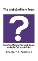 Solution Manual: Stewart Single Variable Calculus 8th Ed.: Chapter 11 - Section 1