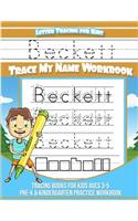 Beckett Letter Tracing for Kids Trace my Name Workbook