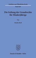 Die Geltung Der Grundrechte Fur Minderjahrige