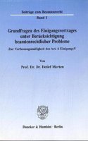 Grundfragen Des Einigungsvertrages Unter Berucksichtigung Beamtenrechtlicher Probleme