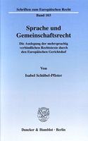 Sprache Und Gemeinschaftsrecht