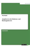 Anaphern in der Rektions- und Bindungstheorie