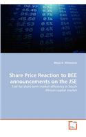Share Price Reaction to BEE announcements on the JSE
