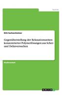 Gegenüberstellung der Relaxationszeiten konzentrierter Polymerlösungen aus Scher- und Dehnversuchen