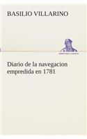 Diario de la navegacion empredida en 1781