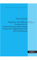Kognitive Und Affektive Prozesse Bei Der Semantisierung Zielsprachiger Lexeme Im Englischunterricht Des Gymnasiums: Empirische Forschungsstudien