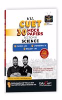Educart 30 CUET UG Entrance Exam Books 2024 Science Mock Papers of Physics | Chemistry | Biology (Section II, new NTA syllabus)