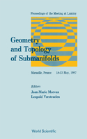 Geometry And Topology Of Submanifolds - Proceedings Of The Meeting At Luminy