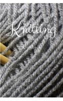 Knitting Graph Paper Notebook: Keeping Your Knitting Projects Organised