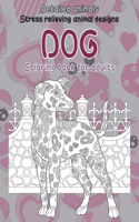 Coloring Book for Adults Detailed Animals - Stress Relieving Animal Designs - Dog