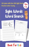 Sight Words Word Search Book for Kids