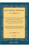 Hansard's Parliamentary Debates, Third Series, Commencing With the Accession of William IV, 44 and 45 Victoriæ, 1881, Vol. 265: Comprising the Period From the Sixteenth Day of August 1881 to the Twenty-Seventh Day of August 1881; Ninth and Last Vol