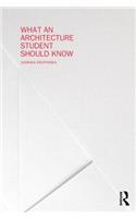 What an Architecture Student Should Know