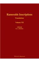 Ramesside Inscriptions, Addenda to I - VI