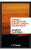 Correct English in the School