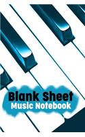 Blank Sheet Music Notebook