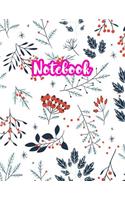 Notebook: Cute Blank Lined Journal Large 8.5 x 11 Matte Cover Design with Ruled White Paper Interior (Perfect for School Notes, Girls and Boys Diary, Kids Wri