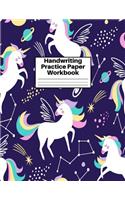 Handwriting Practice Paper Workbook