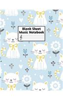 Blank Sheet Music Notebook