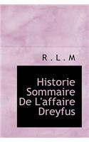 Historie Sommaire de l'Affaire Dreyfus: (English)