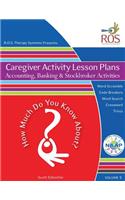 Caregiver Activity Lesson Plans